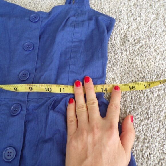 Princess highway cotton blue shirtdress 6 - Picture 8 of 10